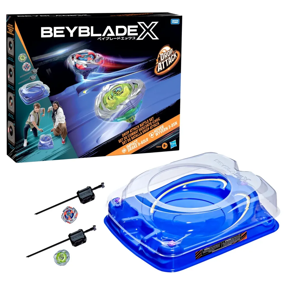 HASBRO | Set de combat Descente Choc Drop Attack BeybladeX