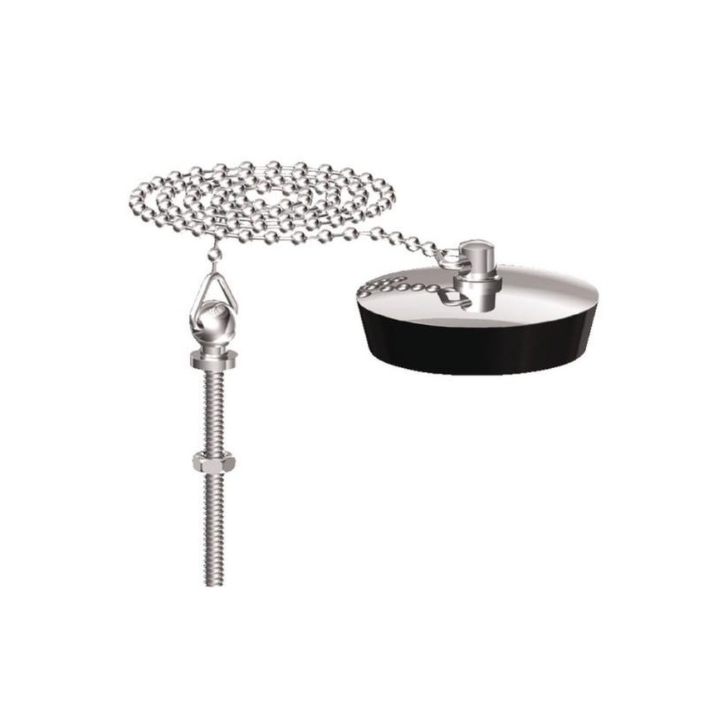 Watts Industries Bouchon d évier 35x40 plaque — inox à chainette avec borne WATTS 4642060