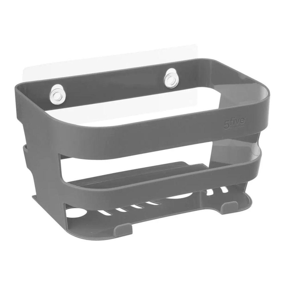 Étagère murale salle de bain bath'n store 22cm gris, par FIVE