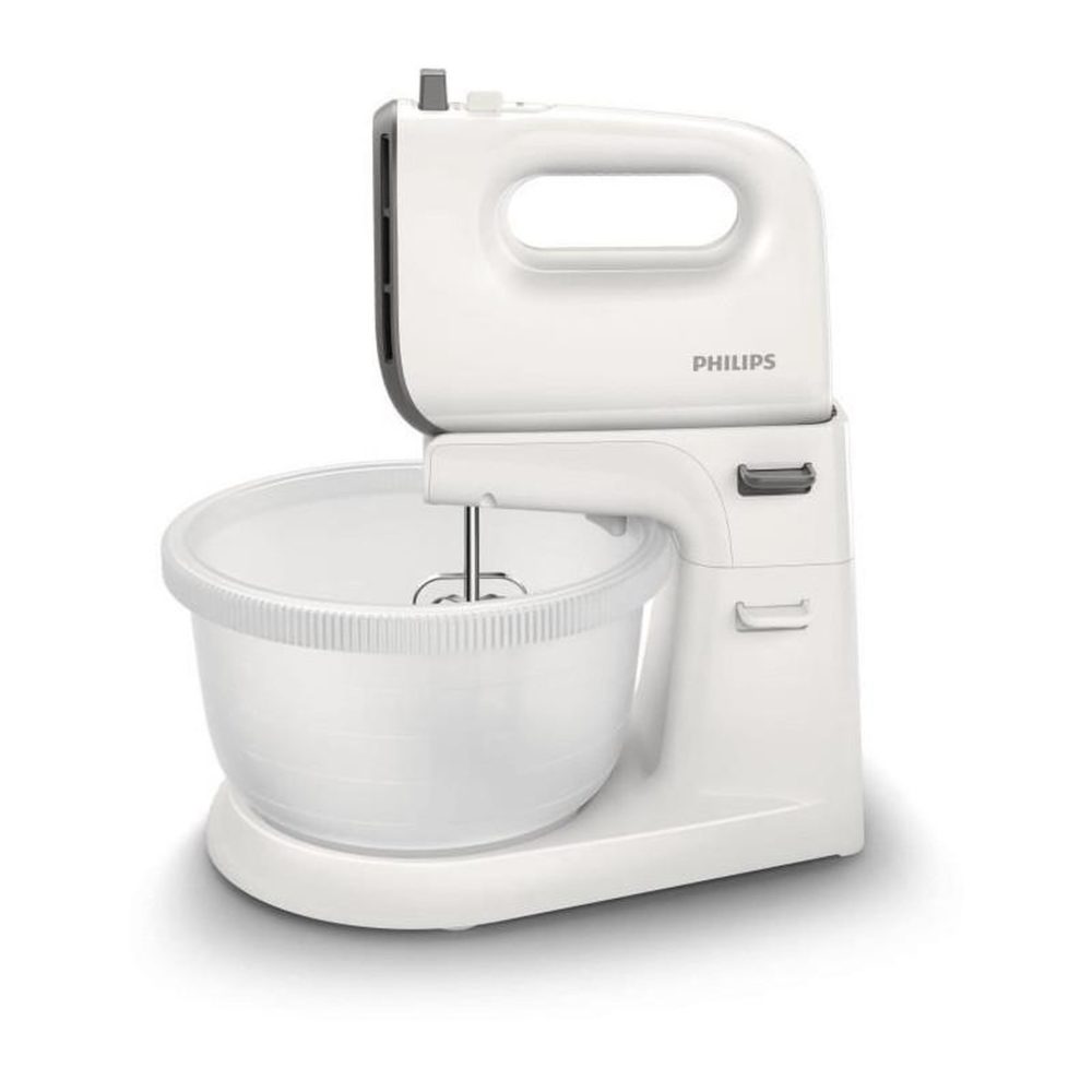 Philips Batteur - PHILIPS - HR3745/00 - 450 W - 3 L - — Blanc