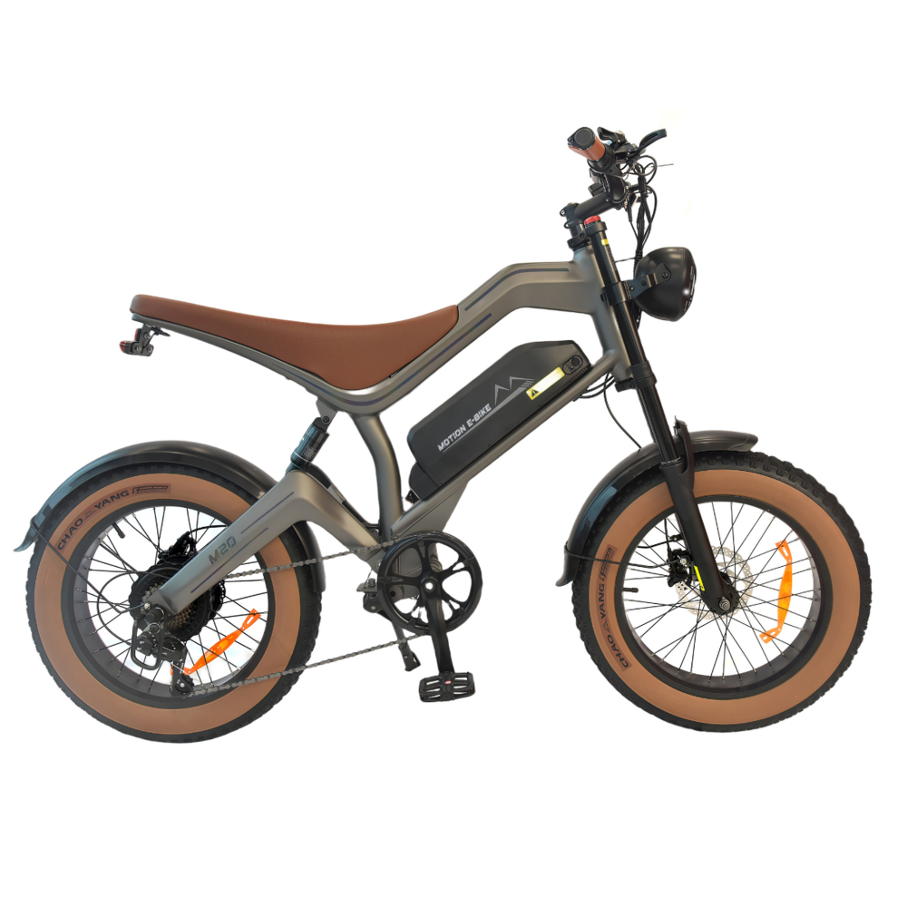 Vélo électrique DYU M20, tout-terrain, batterie 48 V 18, 2 Ah, marron — DYU