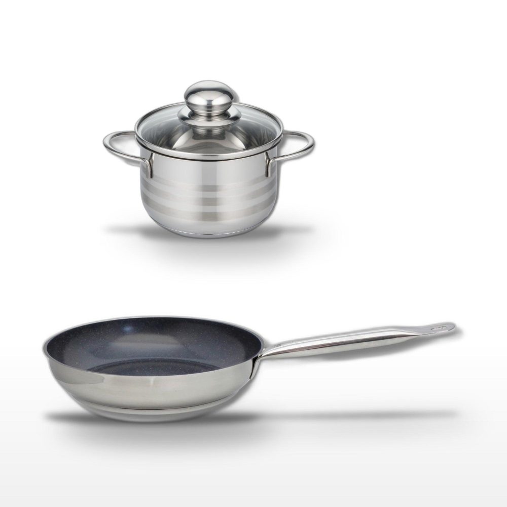 ELO | Lot poêle 28cm profi therm platinum elo et faitout 16cm elo