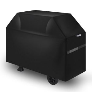 Housse barbecue 1229mm, polyester 600D, imperméable, sangles, noir. — VEVOR