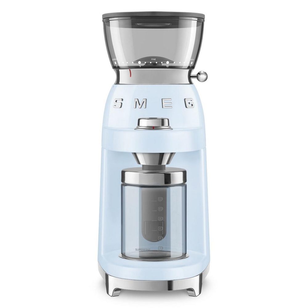 Moulin à café 240g 150w bleu azur - cgf03pbeu — SMEG
